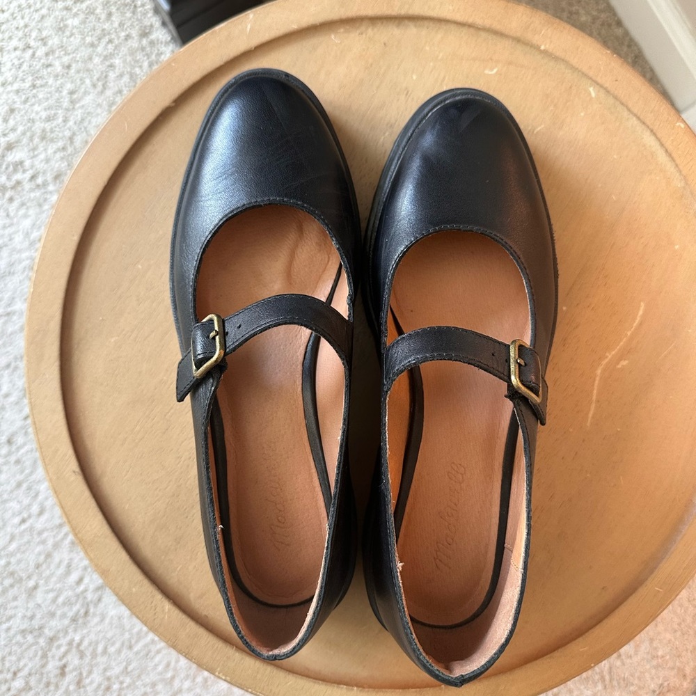 Madewell Freya Platform Lugsole Mary Janes